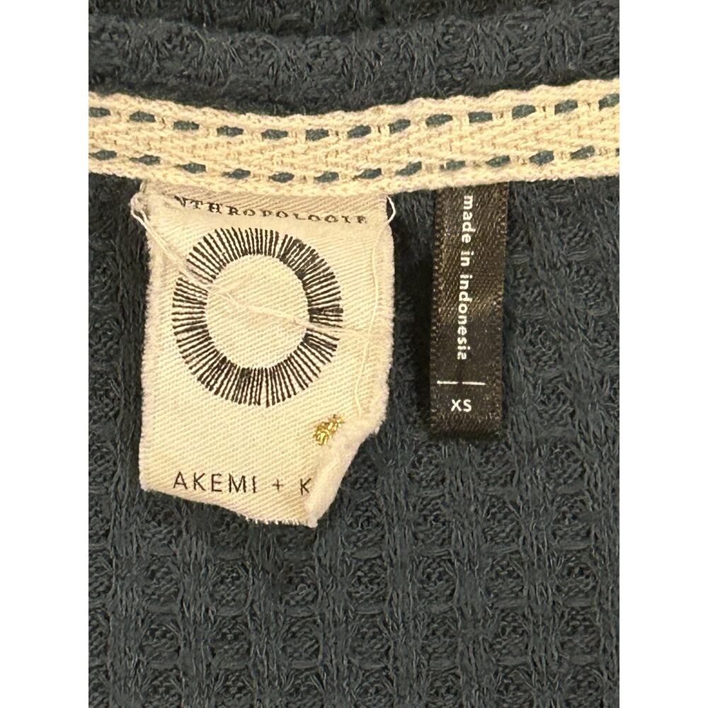Anthropologie Akemi + Kin Waffle Knit Twist Knot Top Women's size XS - Picture 3 of 3